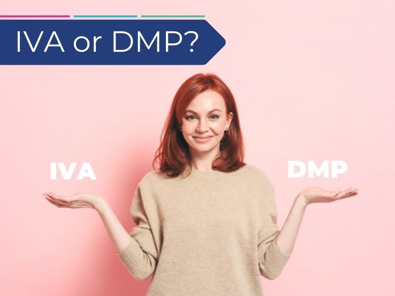 A woman trying to decide if an IVA or a DMP is best for her