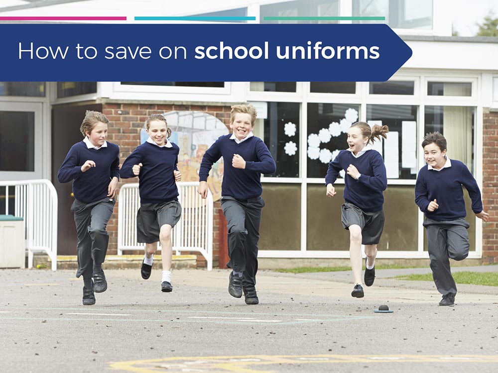 Parents saving money on children's school uniforms